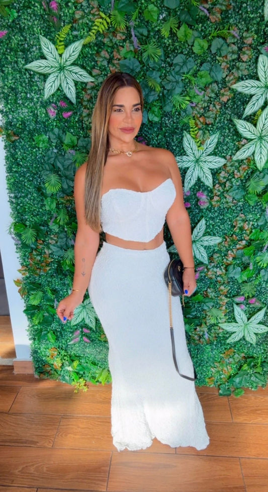 Santa Ana White Set(spandex)