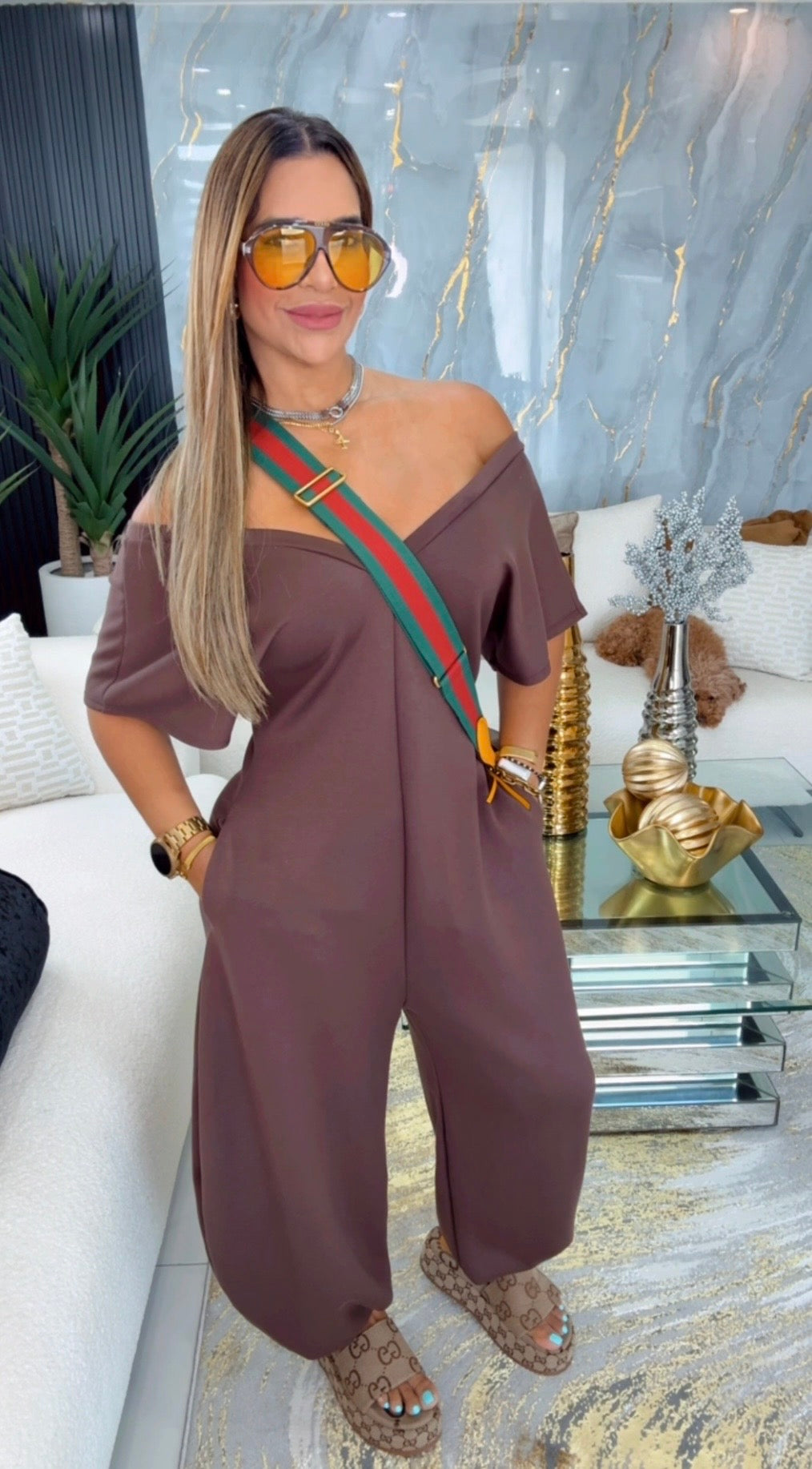 Canadian Brown Jumpsuit (super spandex)