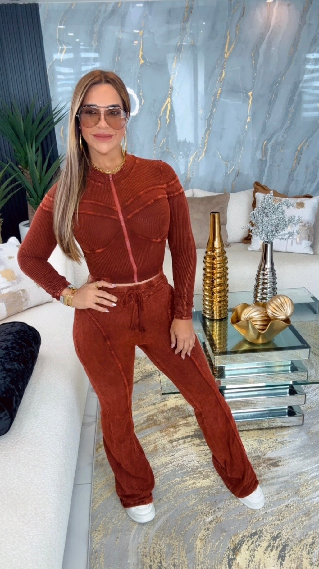 Mineral Wash Rust Set (spandex)