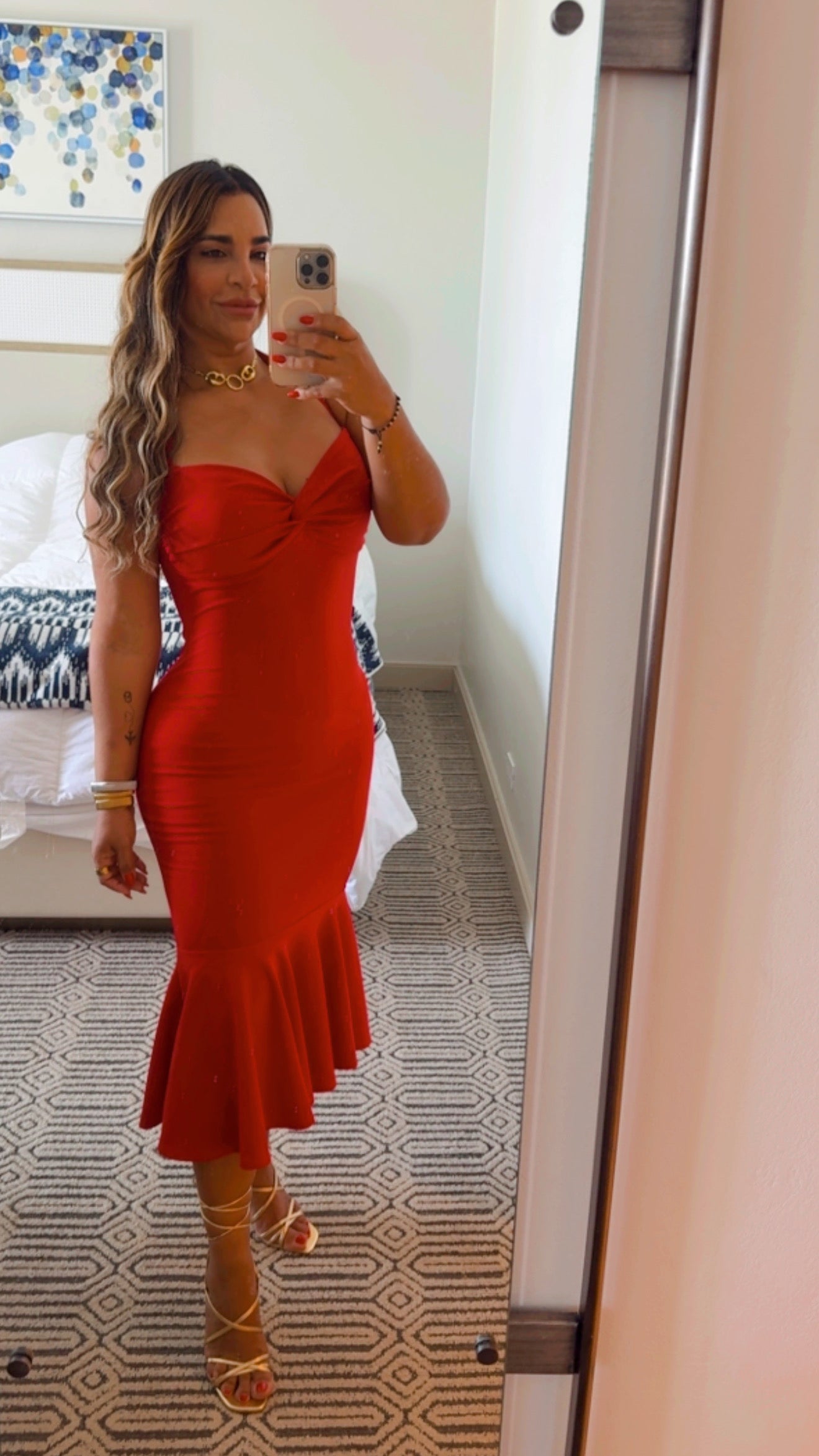 Diosa Red Dress (spandex)