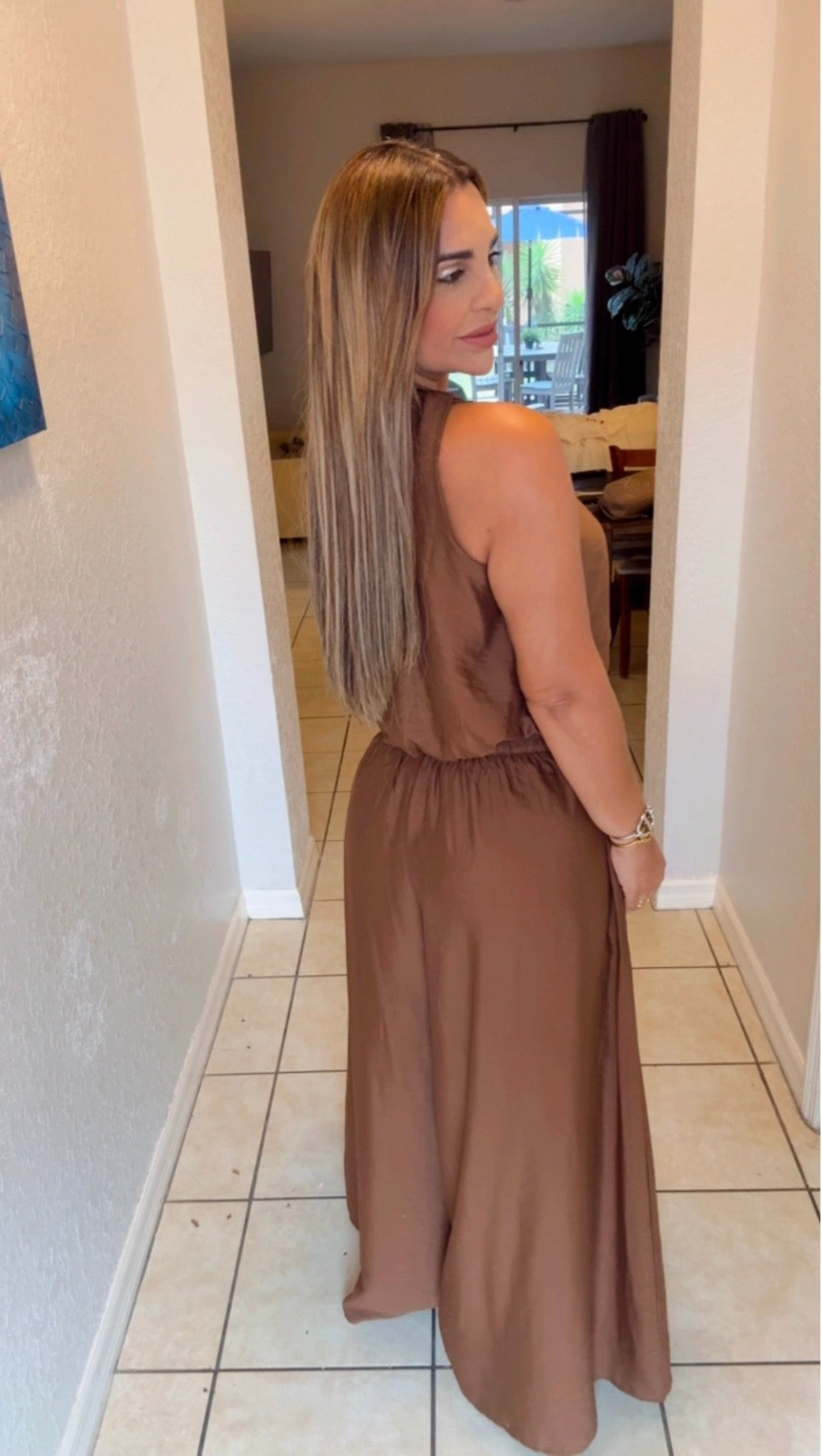 Malibú Brown Pant Set (súper spandex)