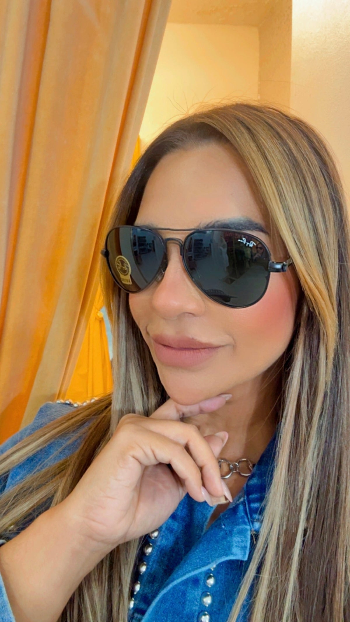 RBan Aviator Black Sunglasses (Kit completo) unisex