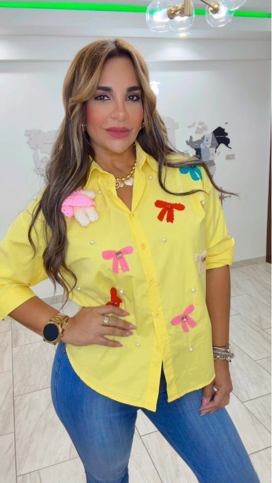 Teddy Yellow Blouse (utilicé talla M)