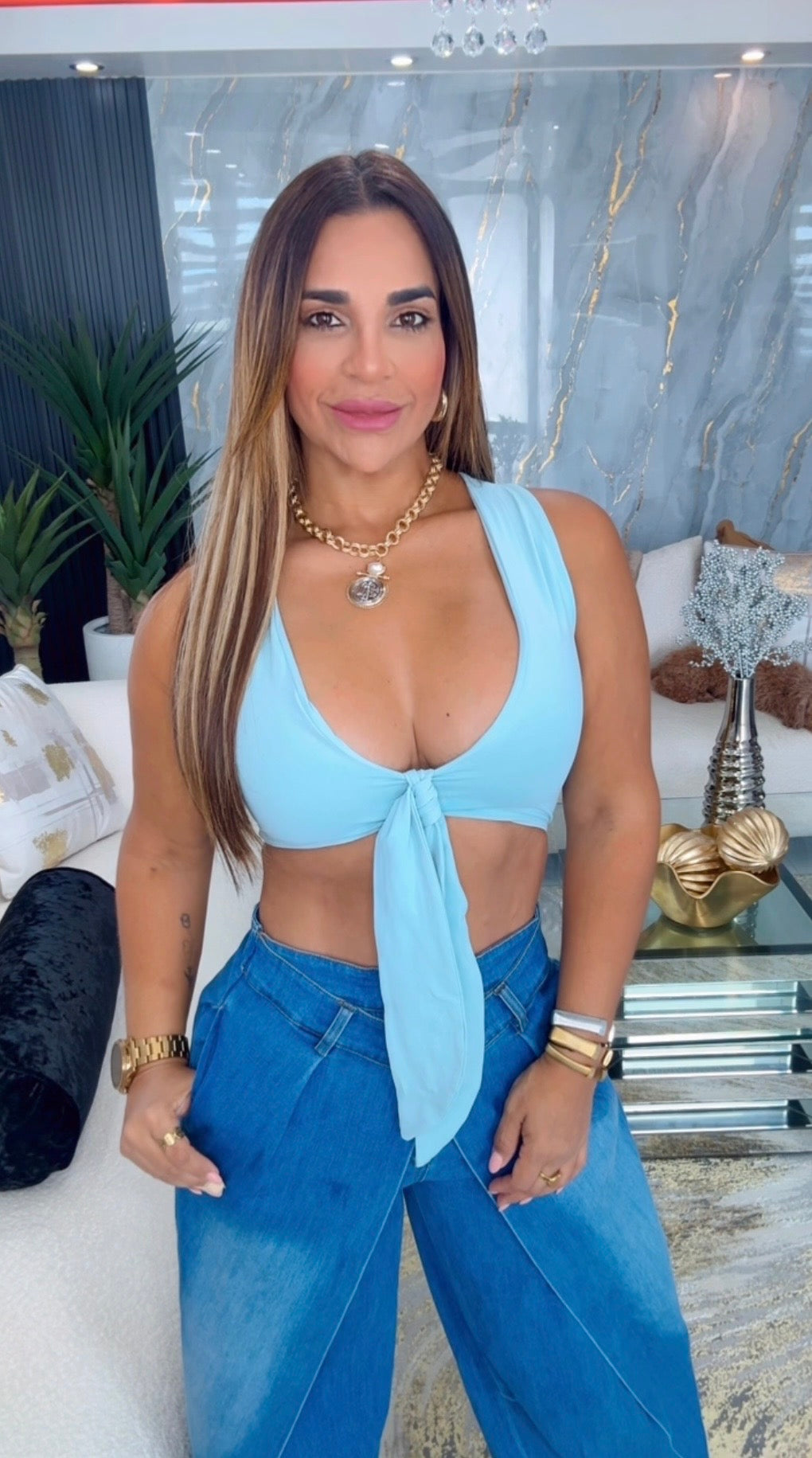 Dynamic Blue Top