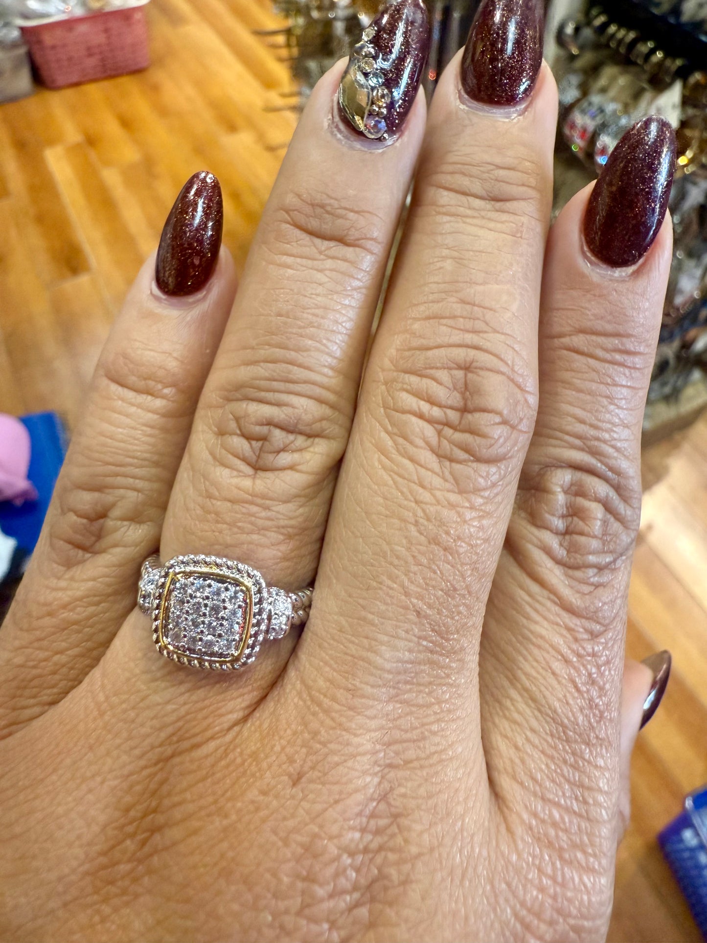 Promise Two Tones Ring (gold plated material)