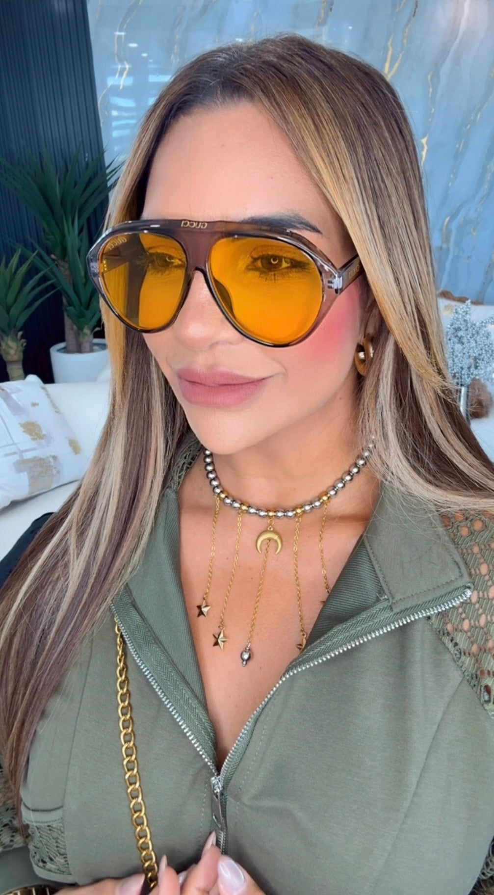 GG Yellow Sunglasses (Kit completo)