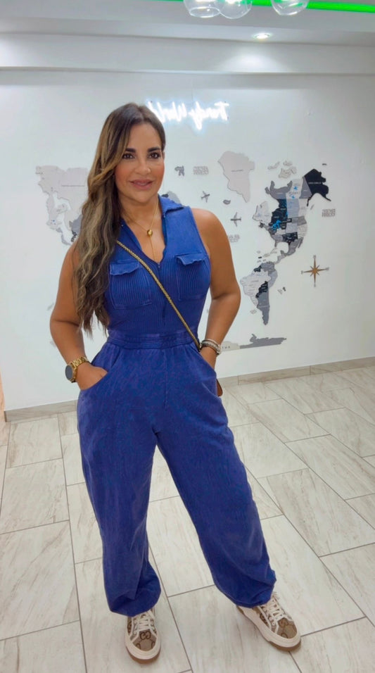 Emirates Navy Jumpsuit (stretch)