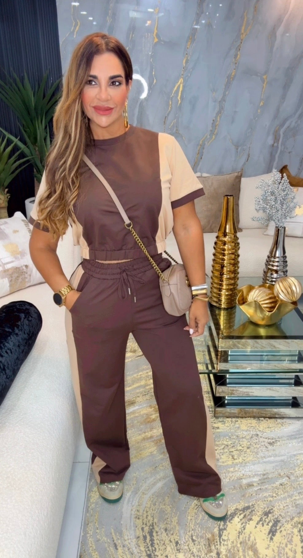 Berna Brown Set (spandex)
