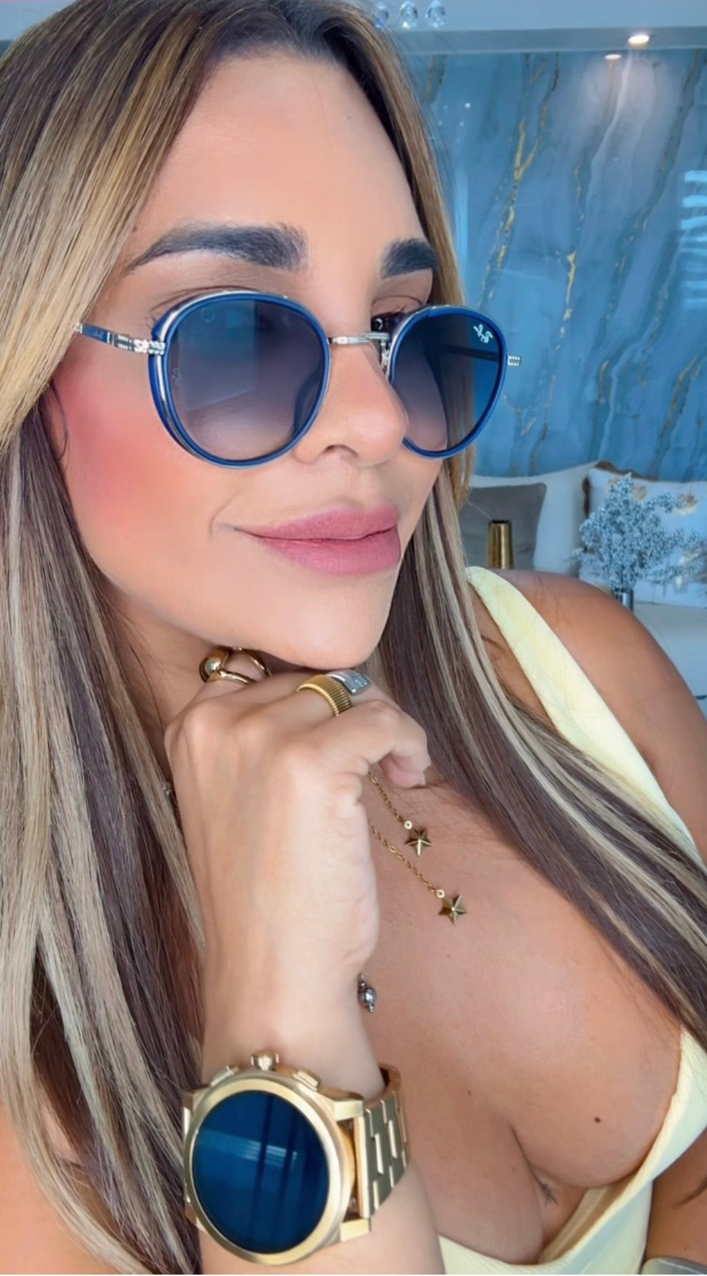 RBan Blue Sunglasses (kit completo)