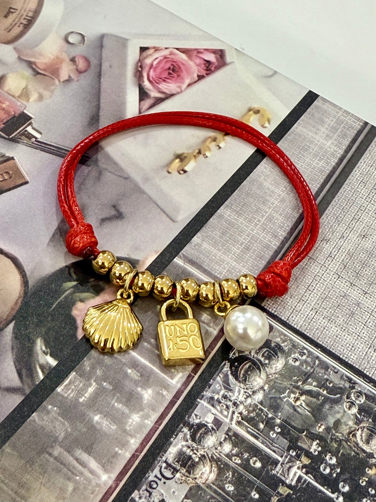 Uno Pearl Bracelet (Stainless Steel)