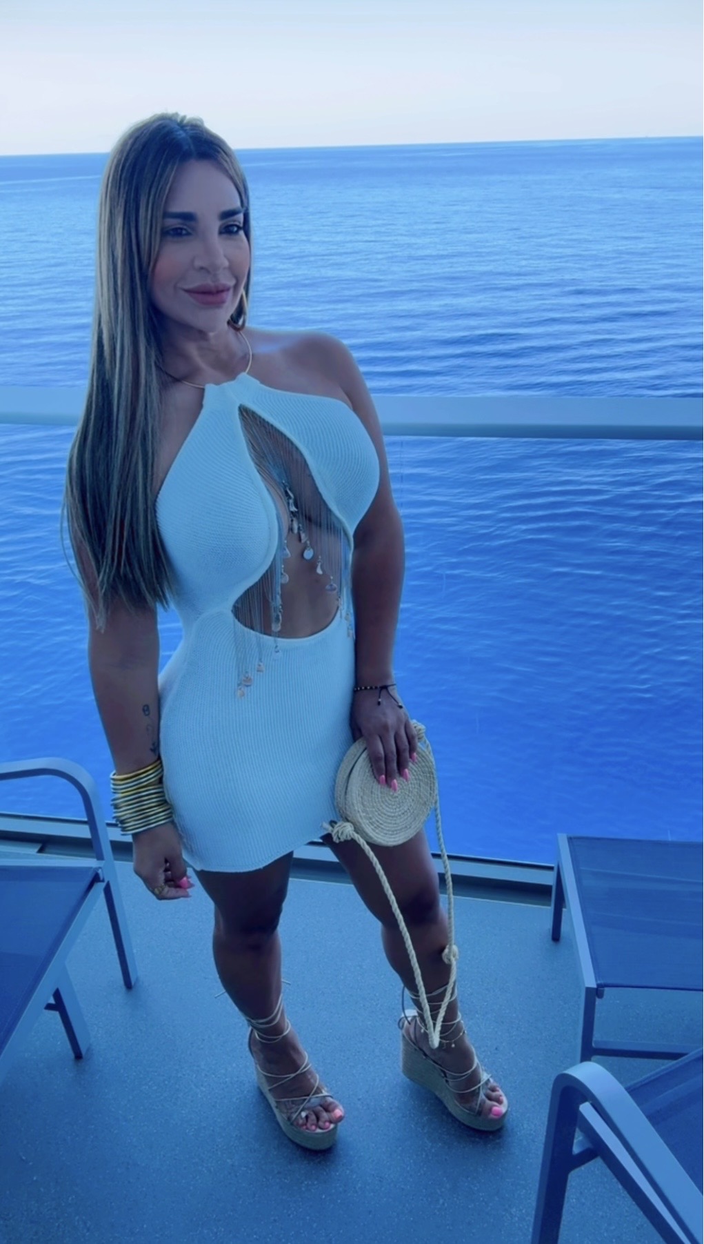 Del Mar White Dress (spandex)