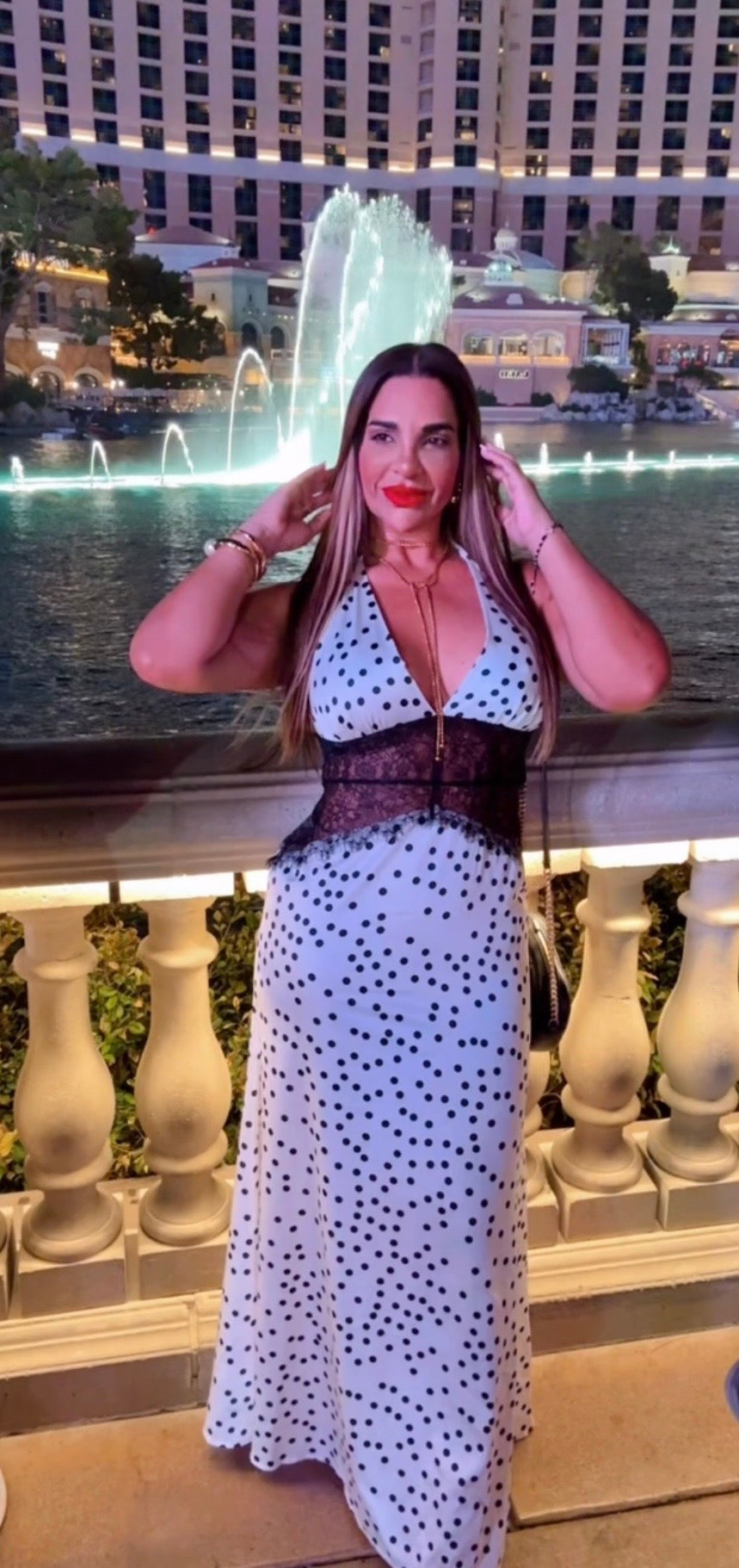 Restock Bellagio Polka Dots Dress (utilicé M) Llegan el sábado