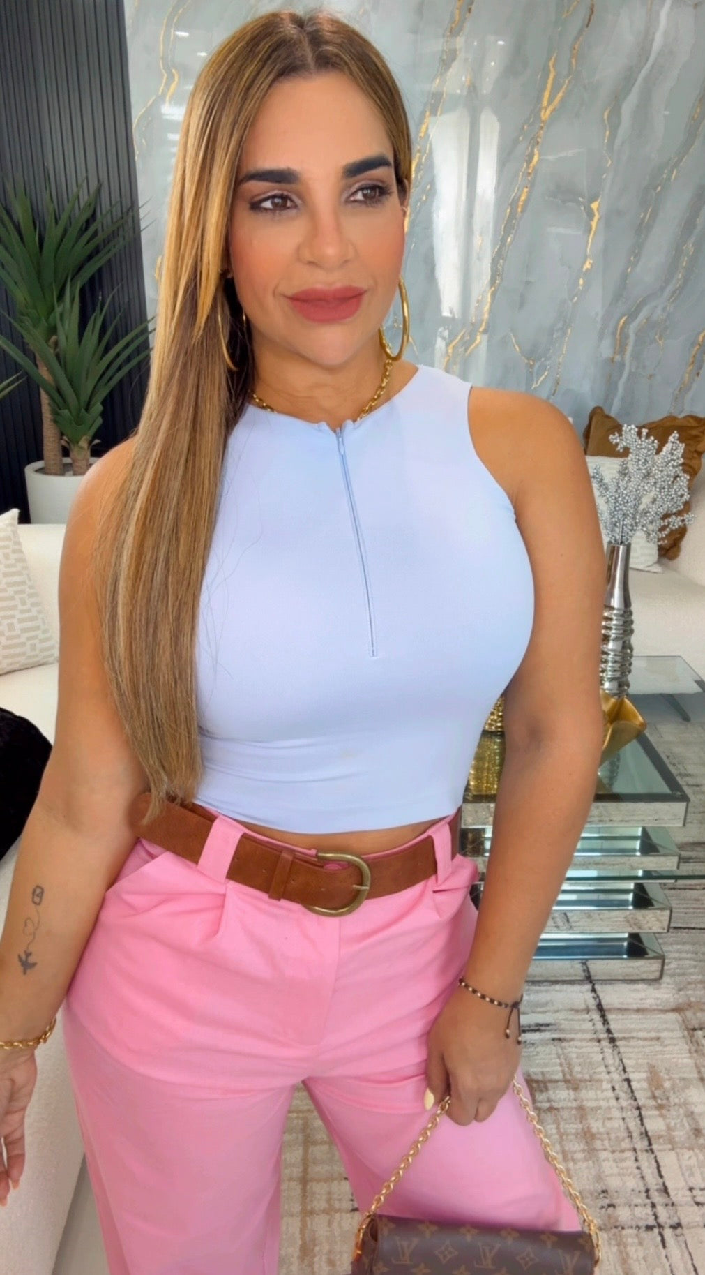 Blue Basic Top (stretch)