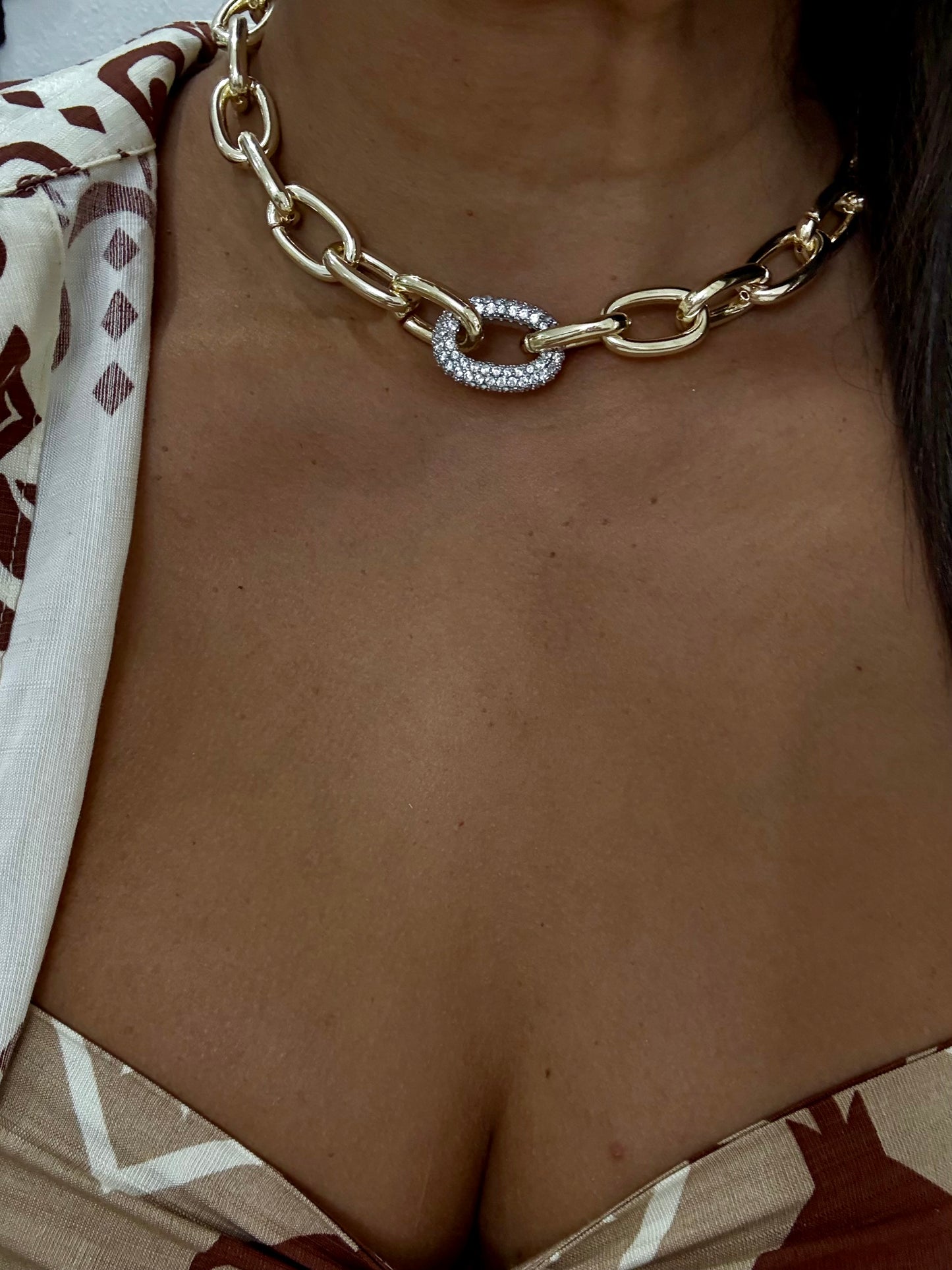 Milano Chunky Gold Necklace (Gold plated material)