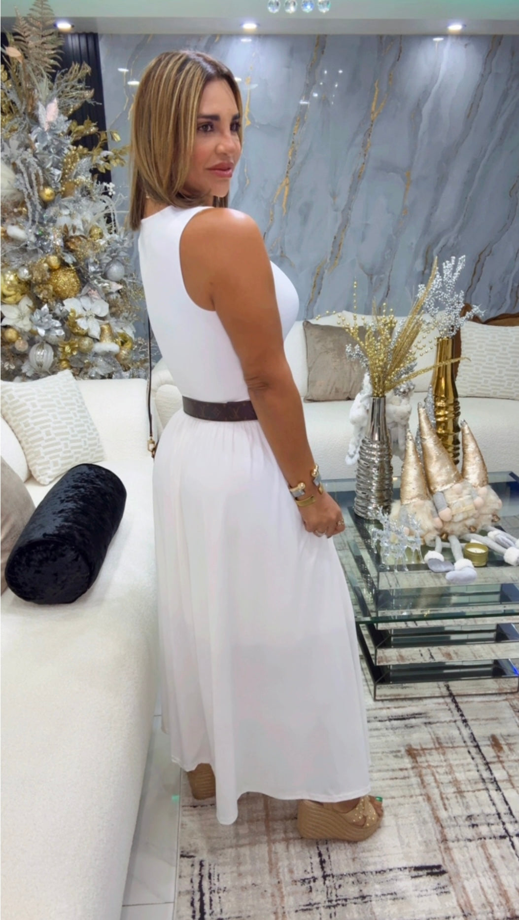 Shangai White Dress (spandex)