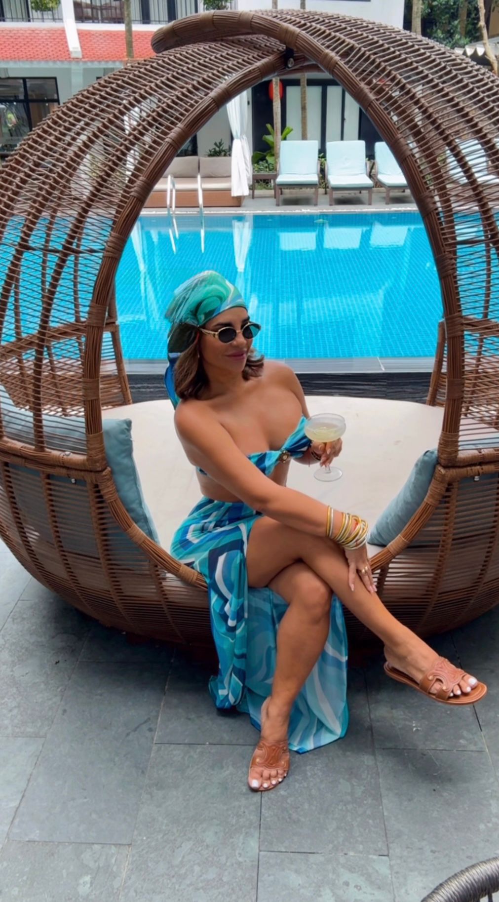 Blue Swimsuit Set (3 piezas) No incluye bandana (spandex) utilicé talla M)