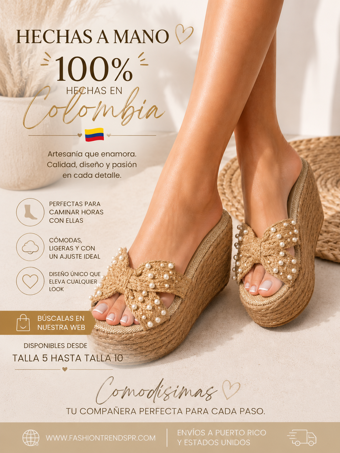 Palma de Mallorca Pearl Sandals (colección 🇨🇴)