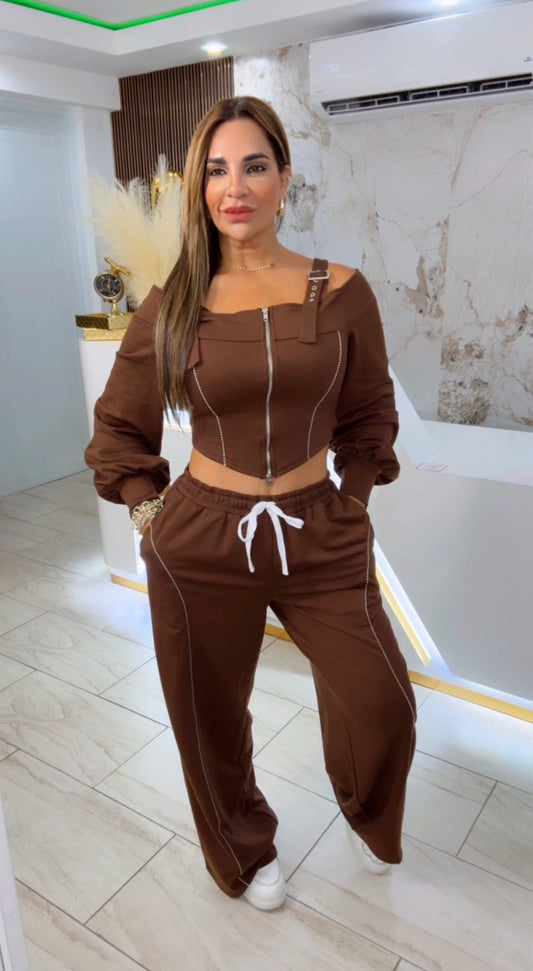 Cuenca Brown Set (spandex) utilicé talla M y el S también me sirve
