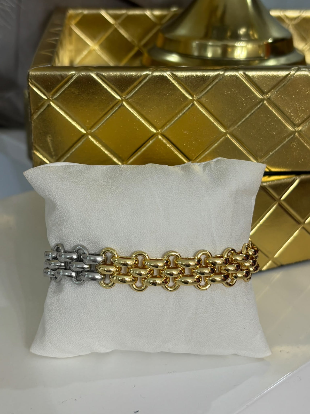 Magazine 2 Tones Bracelet (acero inoxidable)