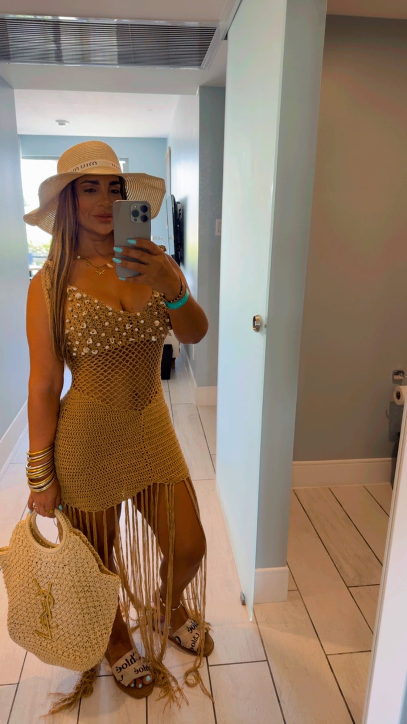 El Nido Crochet Dress (spandex)