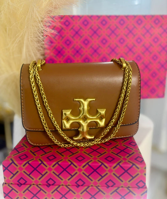 Taupé Tory Crossbody Bag (incluye caja) tamaño pequeño