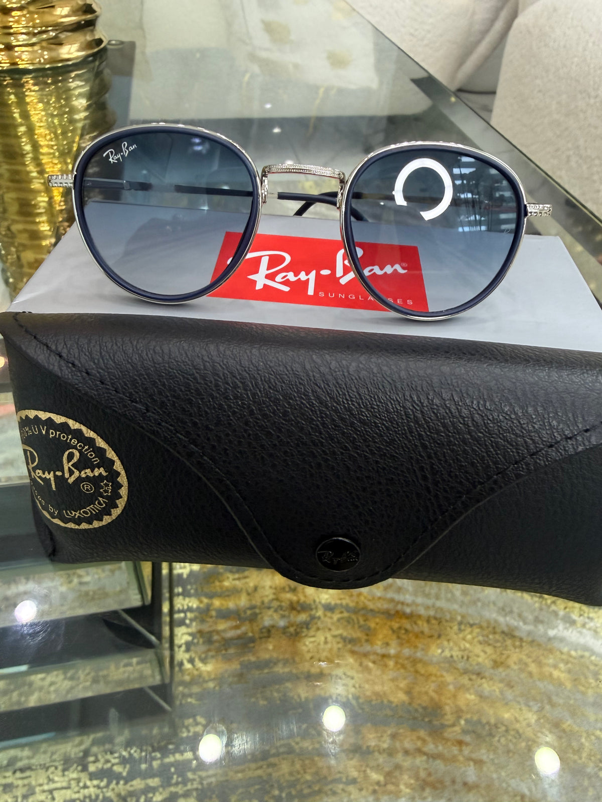 RBan Blue Sunglasses (kit completo)