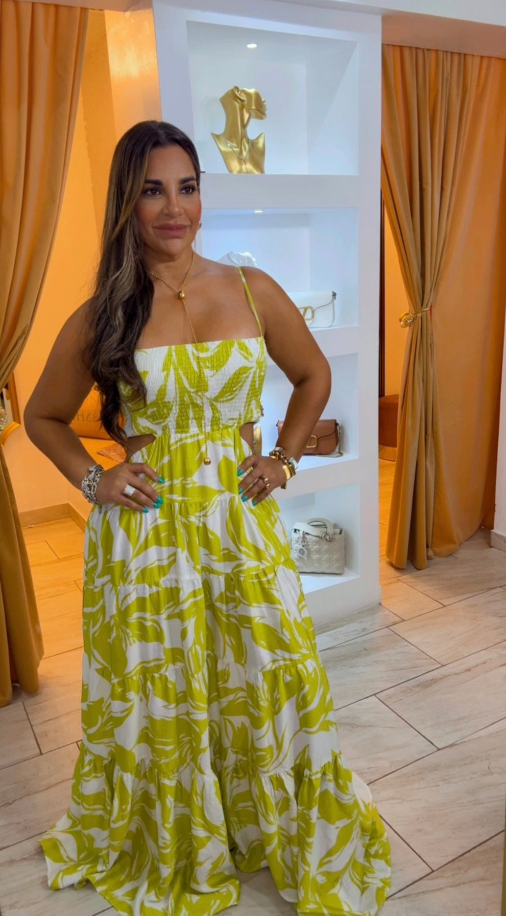 Jamaica Lime Maxi Dress (stretch) (utilicé talla médium)