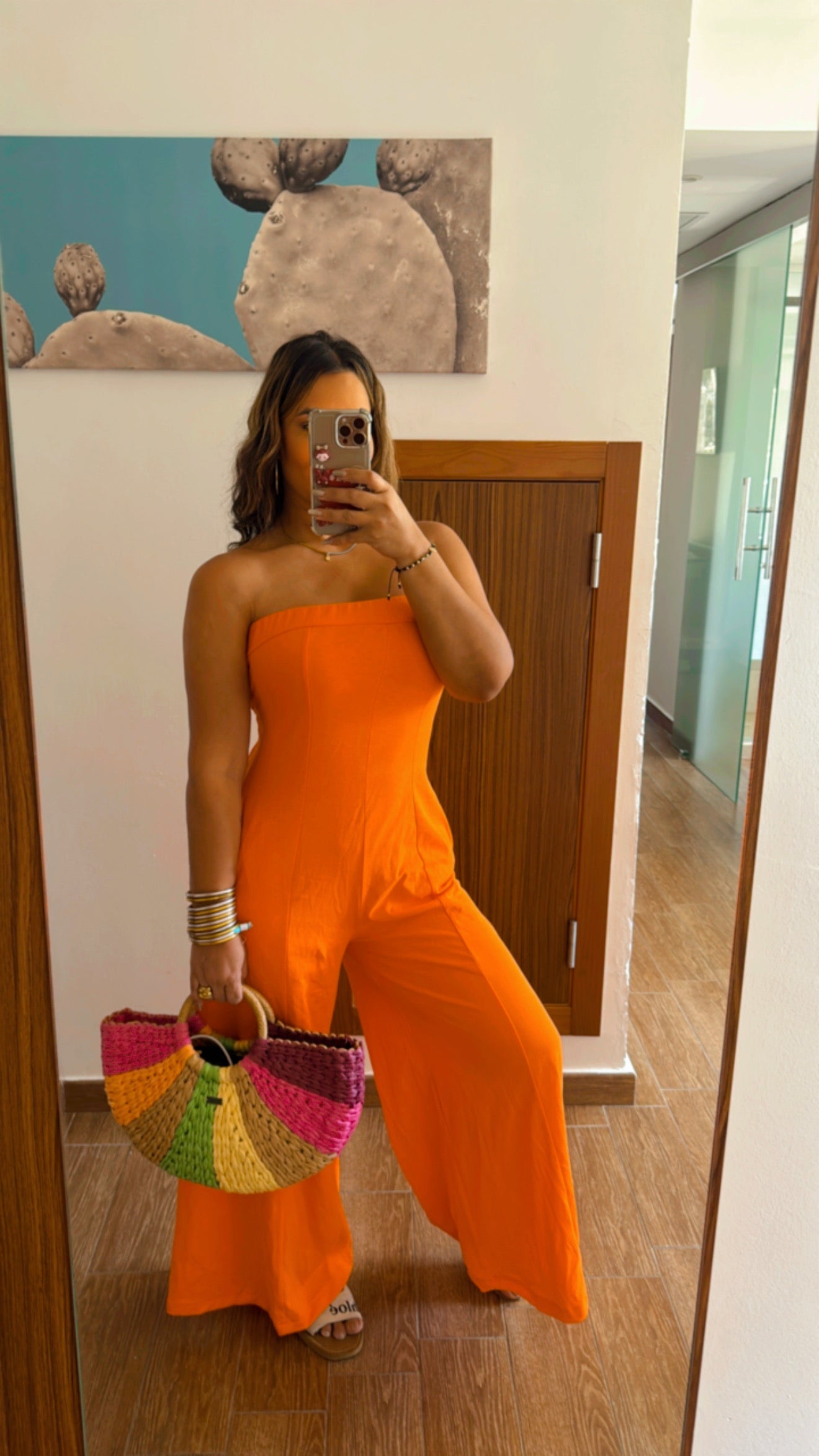 Cataluña Orange Jumpsuit (stretch)