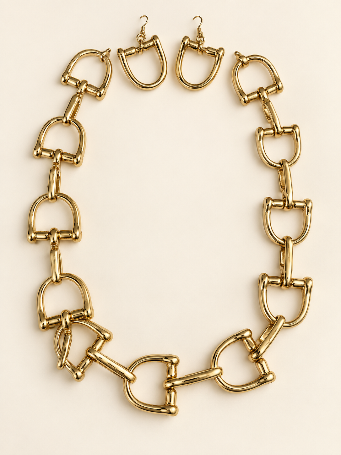 Anchor Necklace Set (incluye aretes)