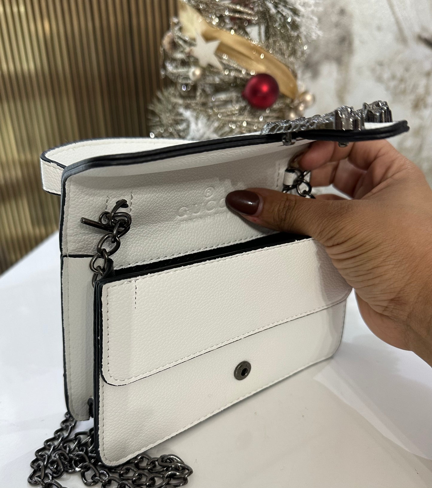 GG inspired White Mini HandBag (Incluye su caja)