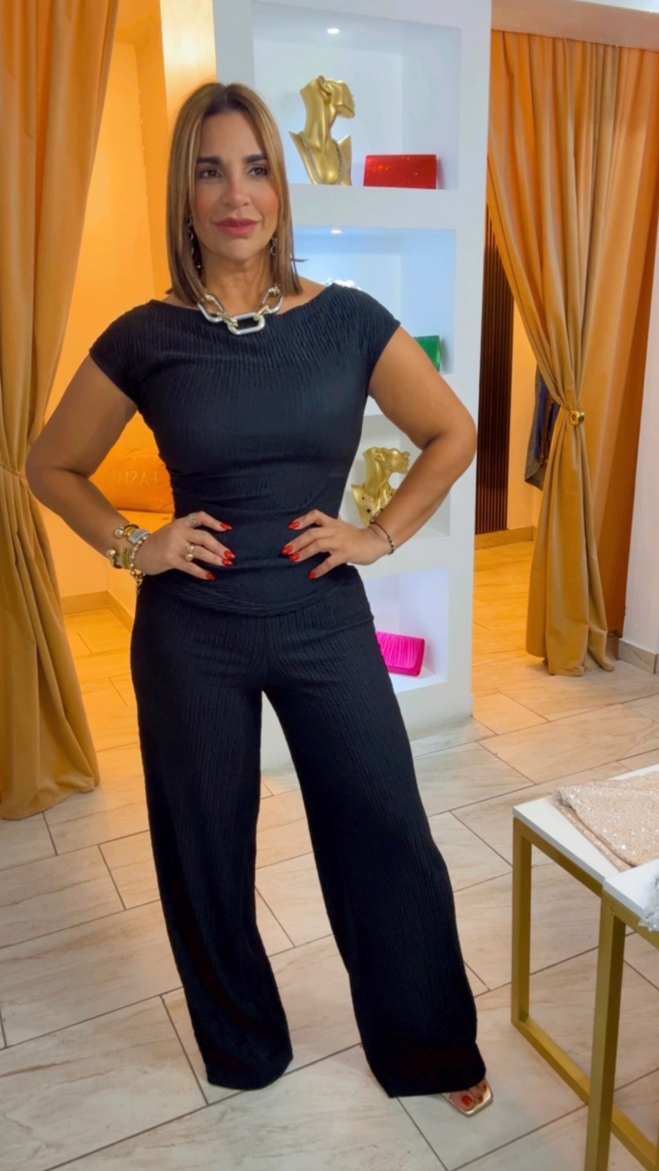 Basic Formal Black Set (stretch) utilicé talla médium