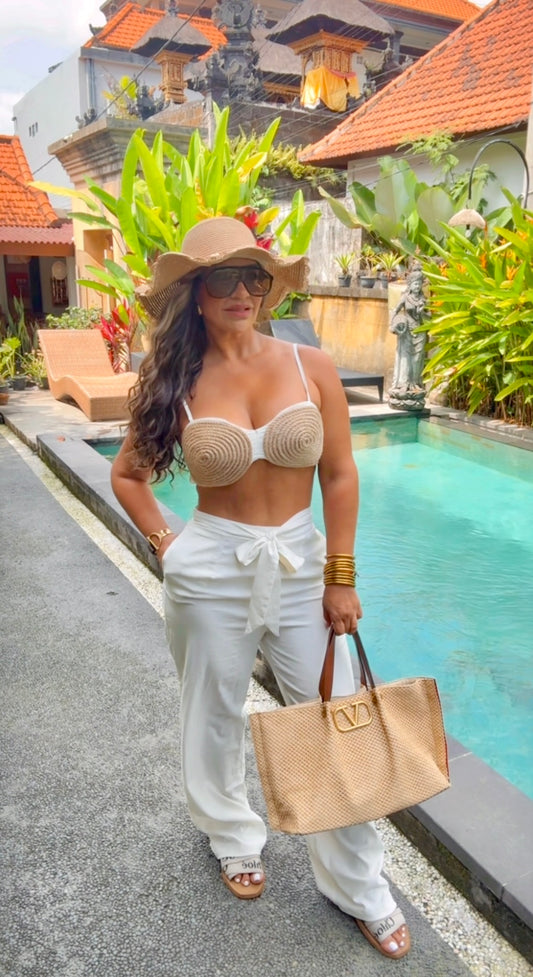 Bali Soft White Set (stretch) utilicé talla médium)