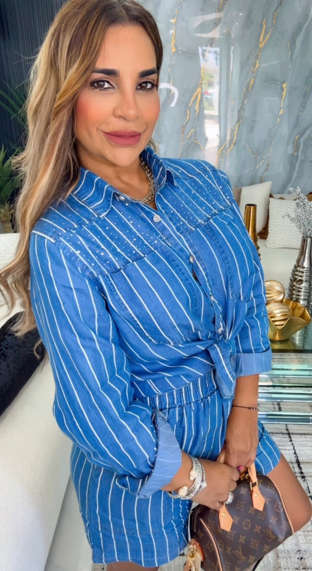 Carabalí Denim Blue Set (spandex)