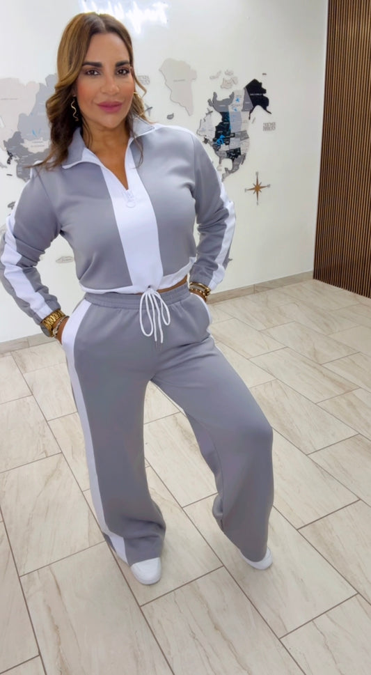 Traveling Gray Set (stretch)
