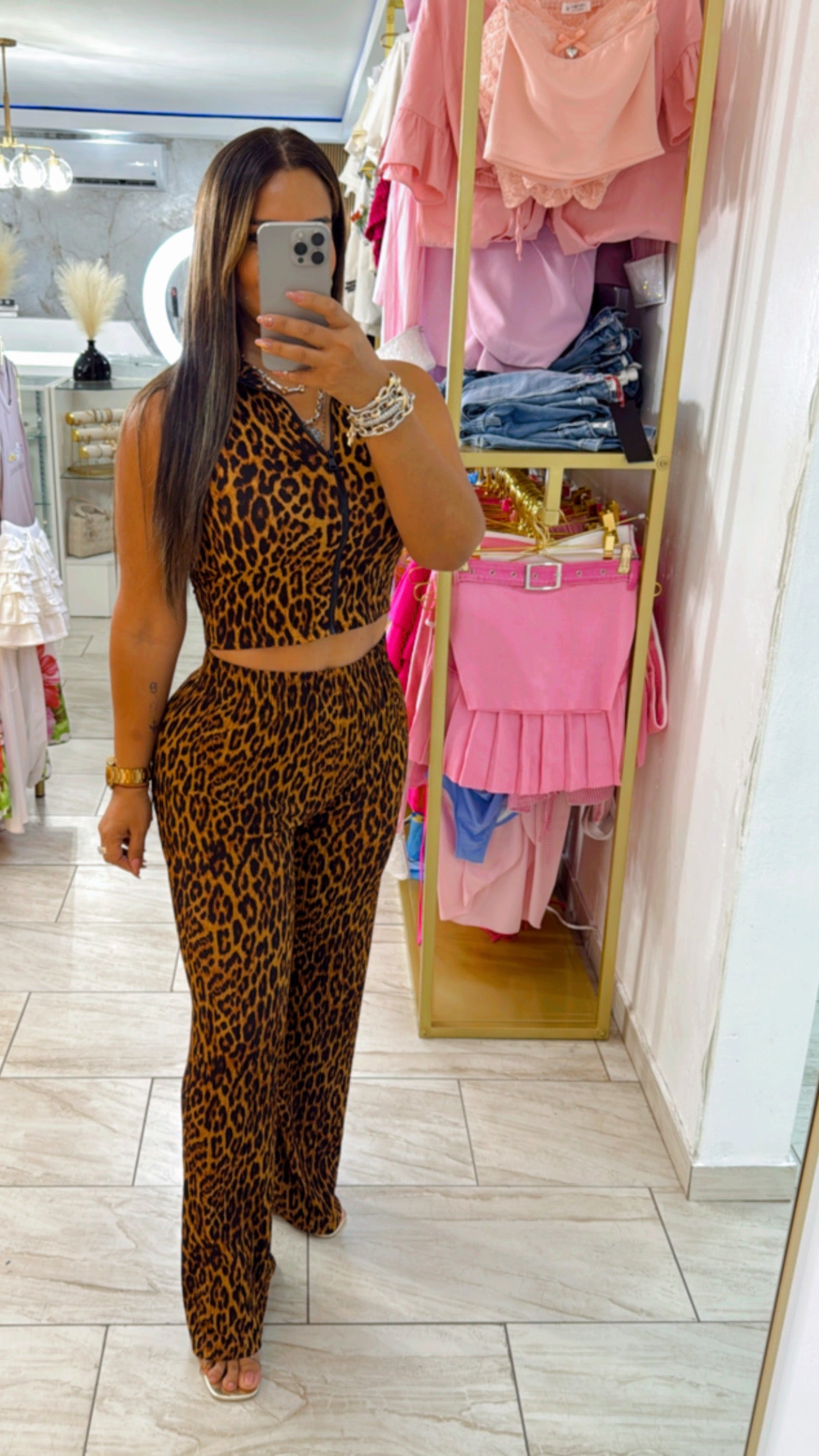 Annice animal print set (stretch)