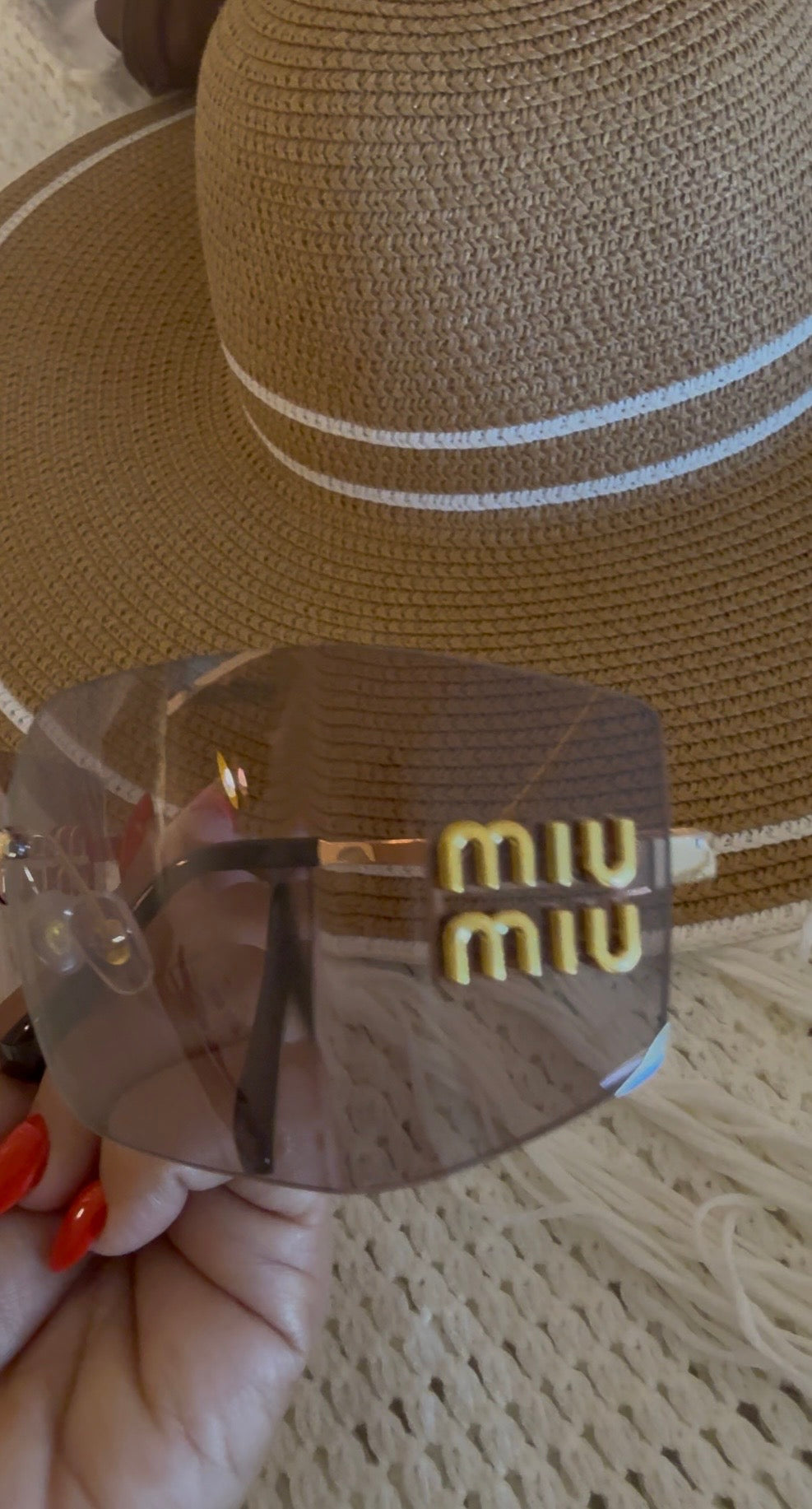 Miu Light Pink Sunglasses (Kit completo) tamaño grande