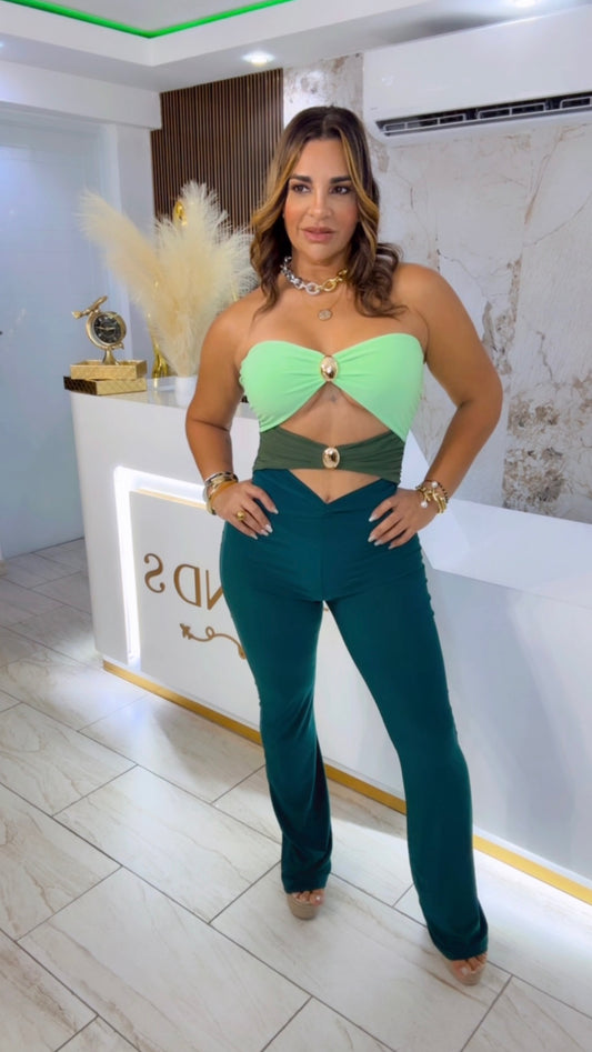 Colombia Green Jumpsuit (stretch)