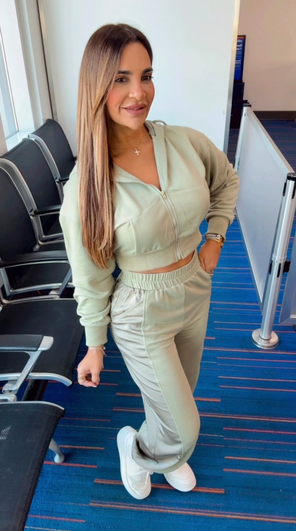 John F Kennedy Green Travel Set (spandex)