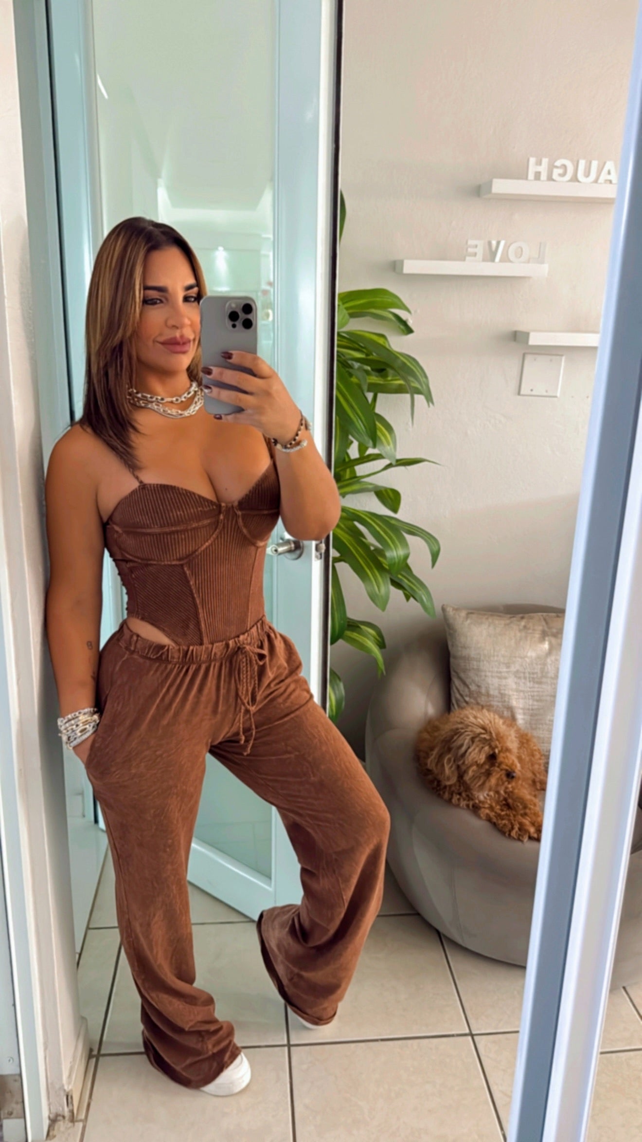 Laos Brown Mineral Wash Body set (stretch)