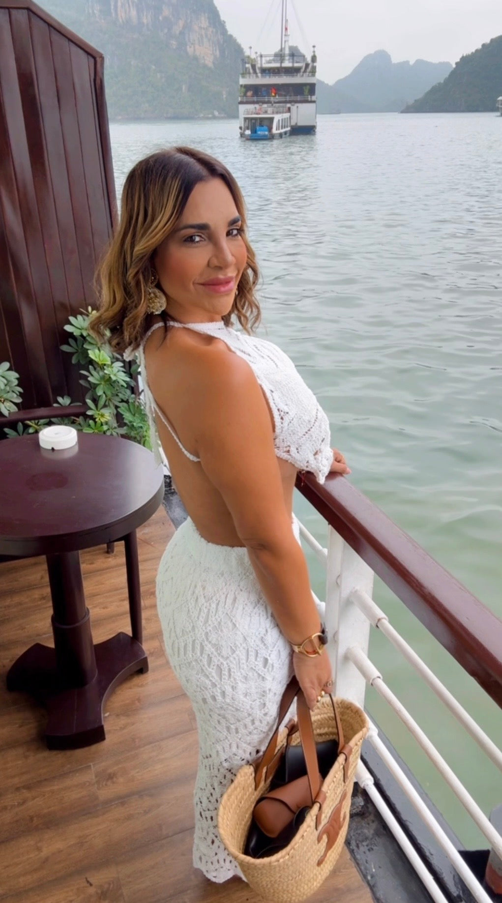 White Crochet Set (spandex)