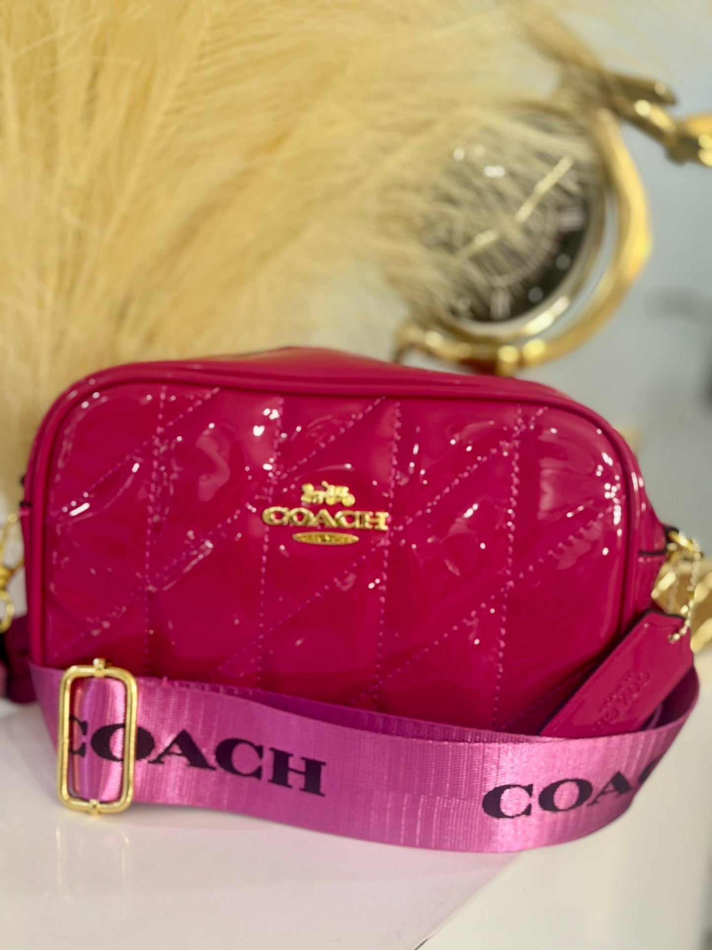 Crossbody Fuchsia Bag
