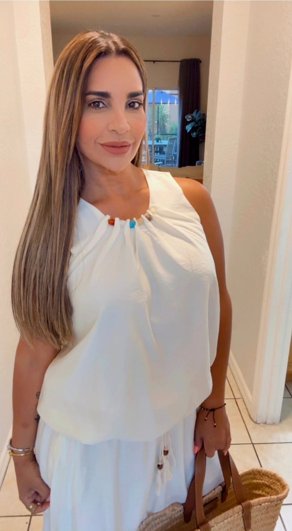 Malibú Beige Pant Set (súper spandex)