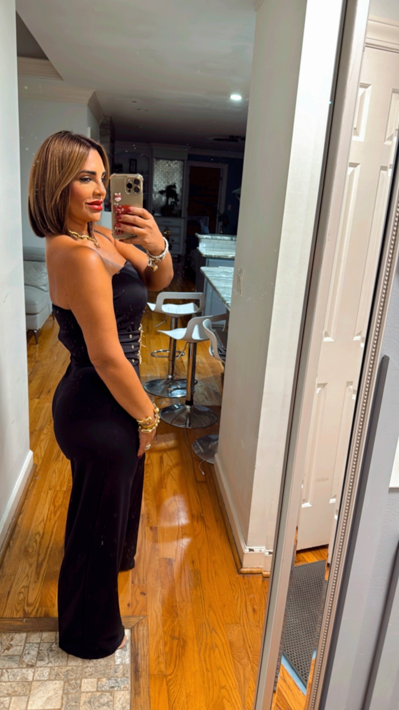 Greenville Black Jumpsuit (stretch) utilicé talla Small