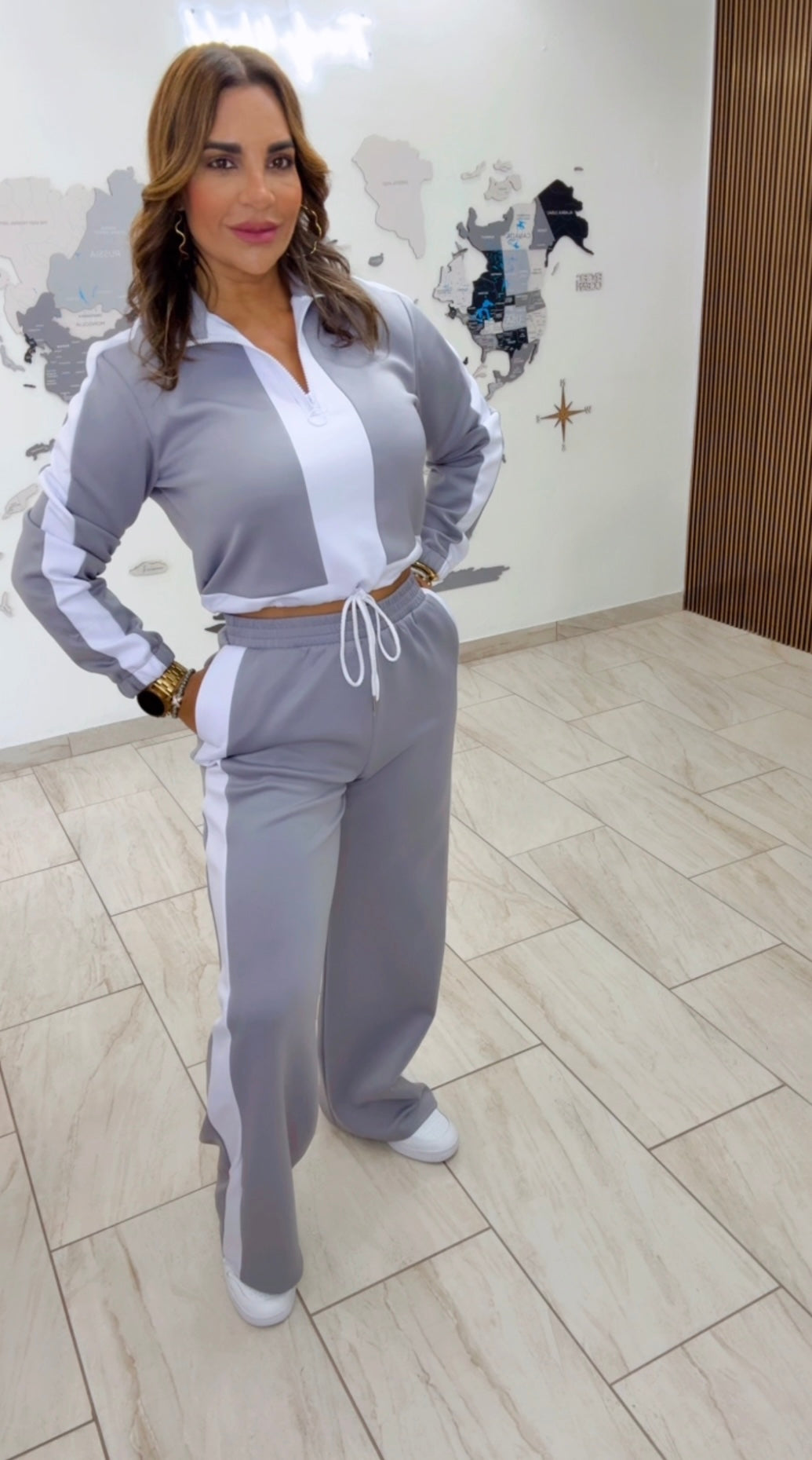 Traveling Gray Set (stretch)