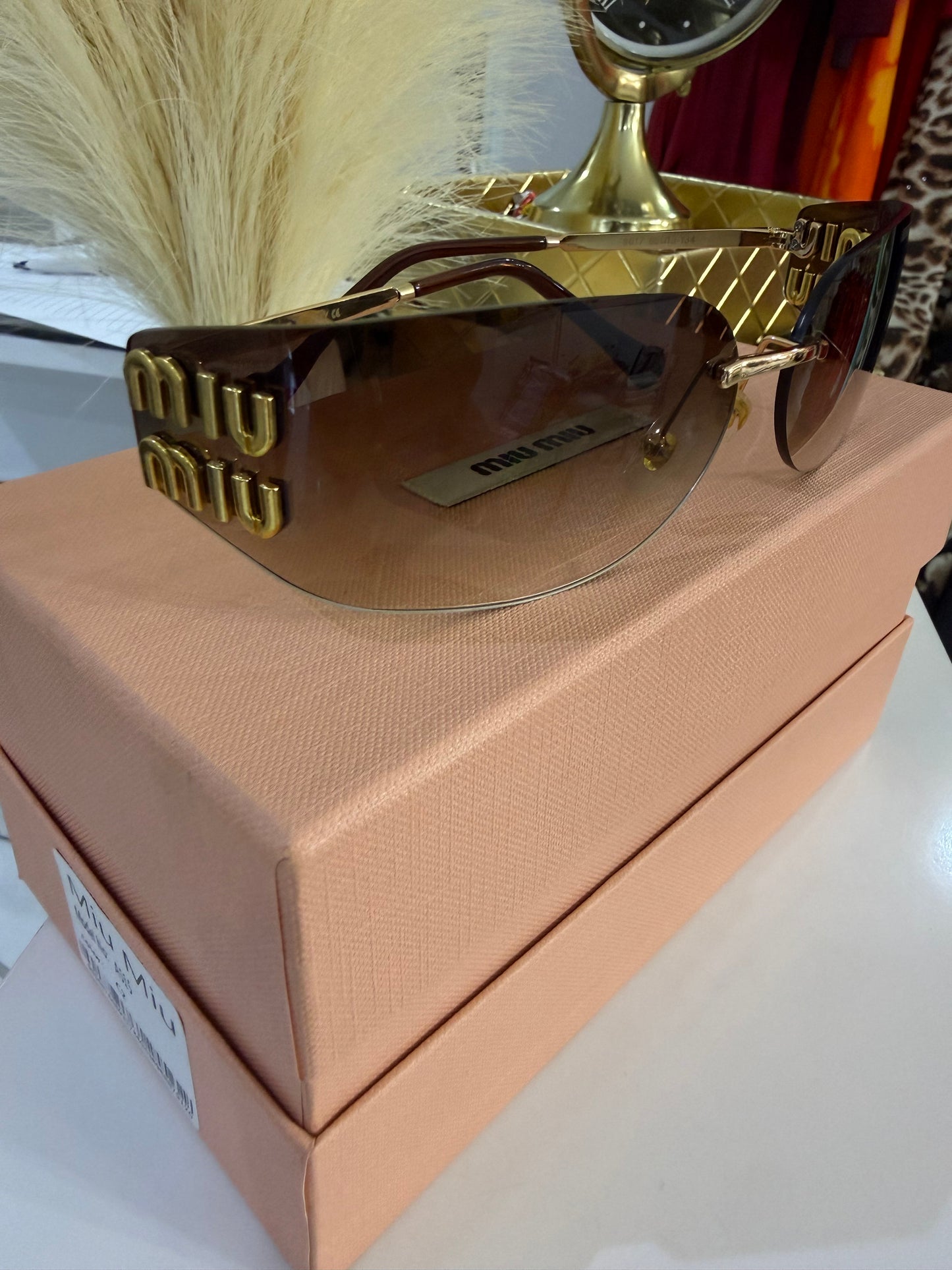 Miu Brown Sunglasses (Kit completo)