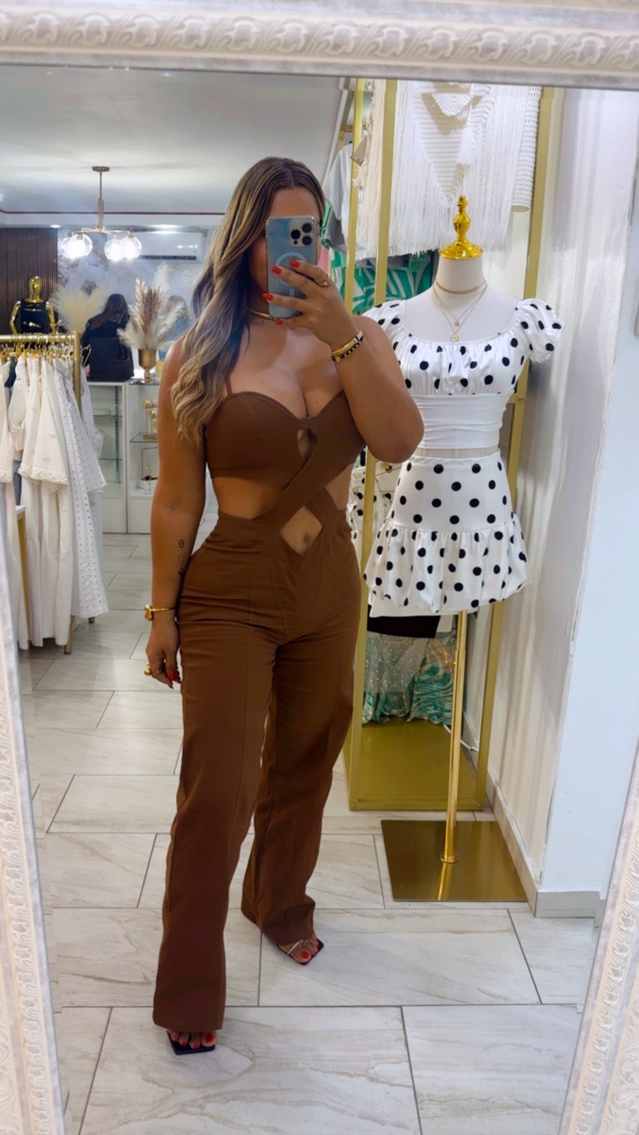 Louisiana Brown Jumpsuit