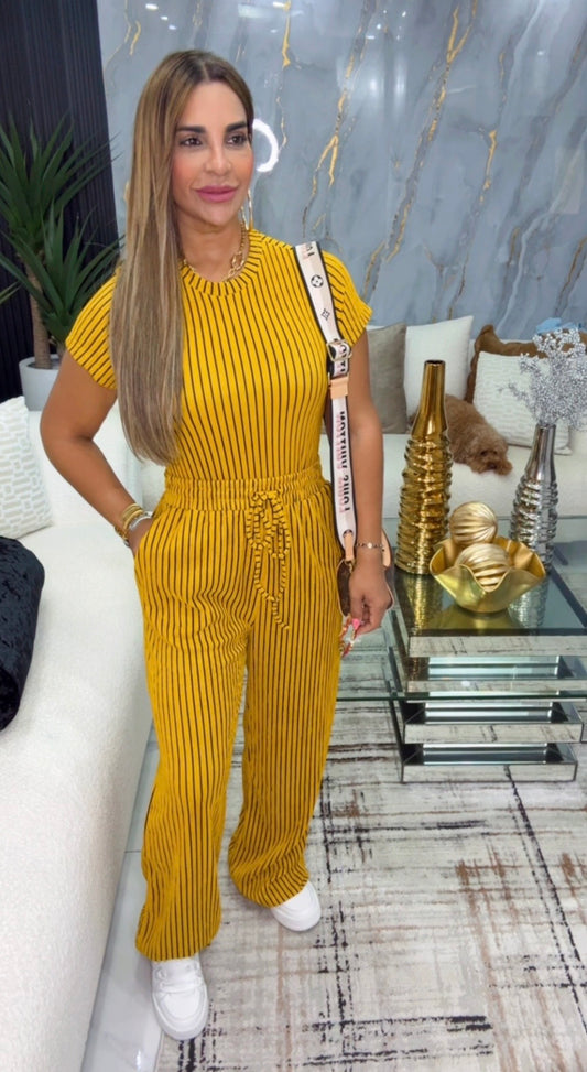 Mustard Pant Set (spandex)