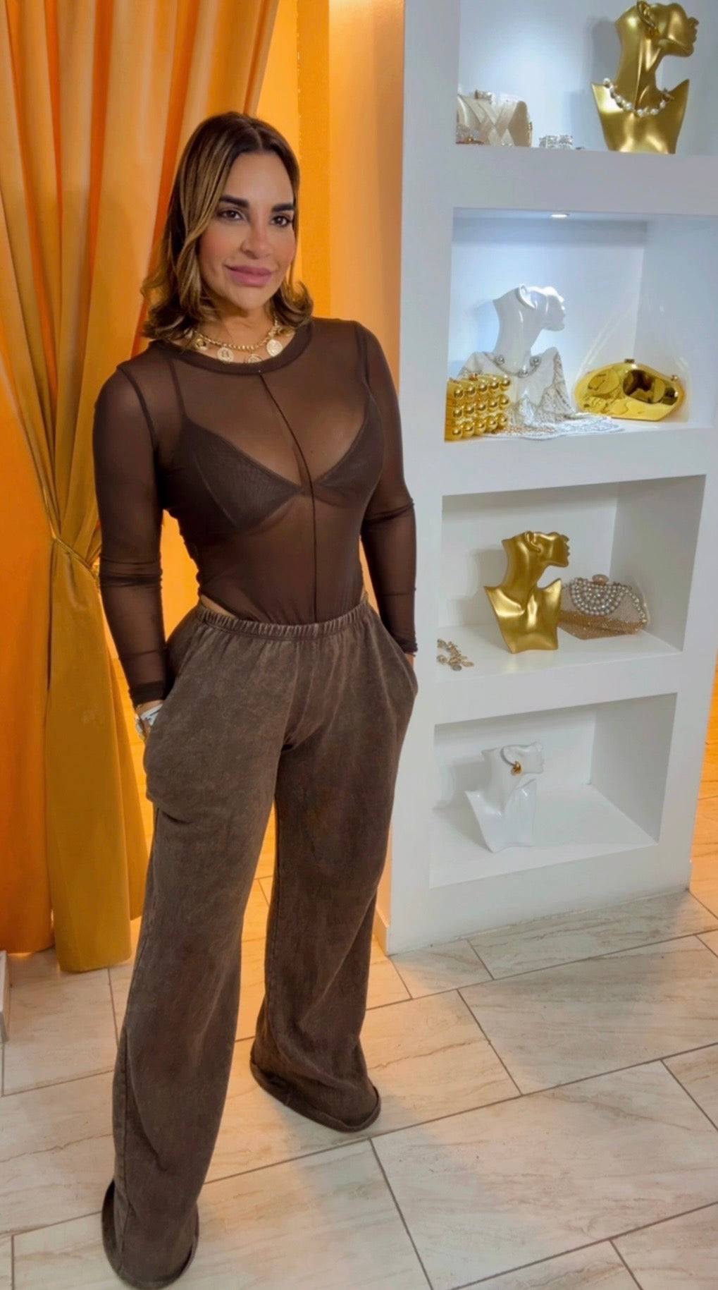 Habana Brown Set (3 piezas) spandex