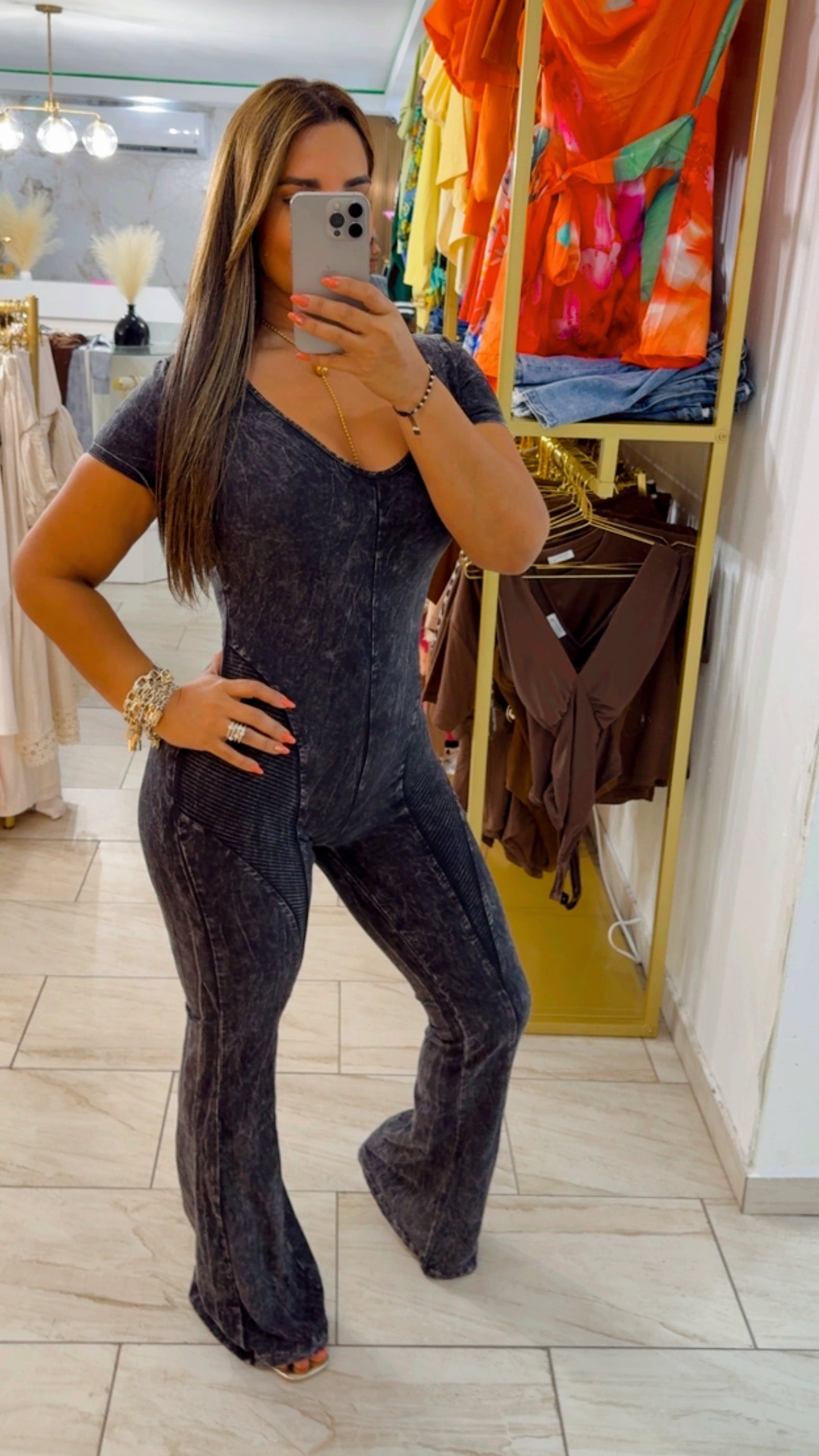 Samoa Black Jumpsuit(stretch)