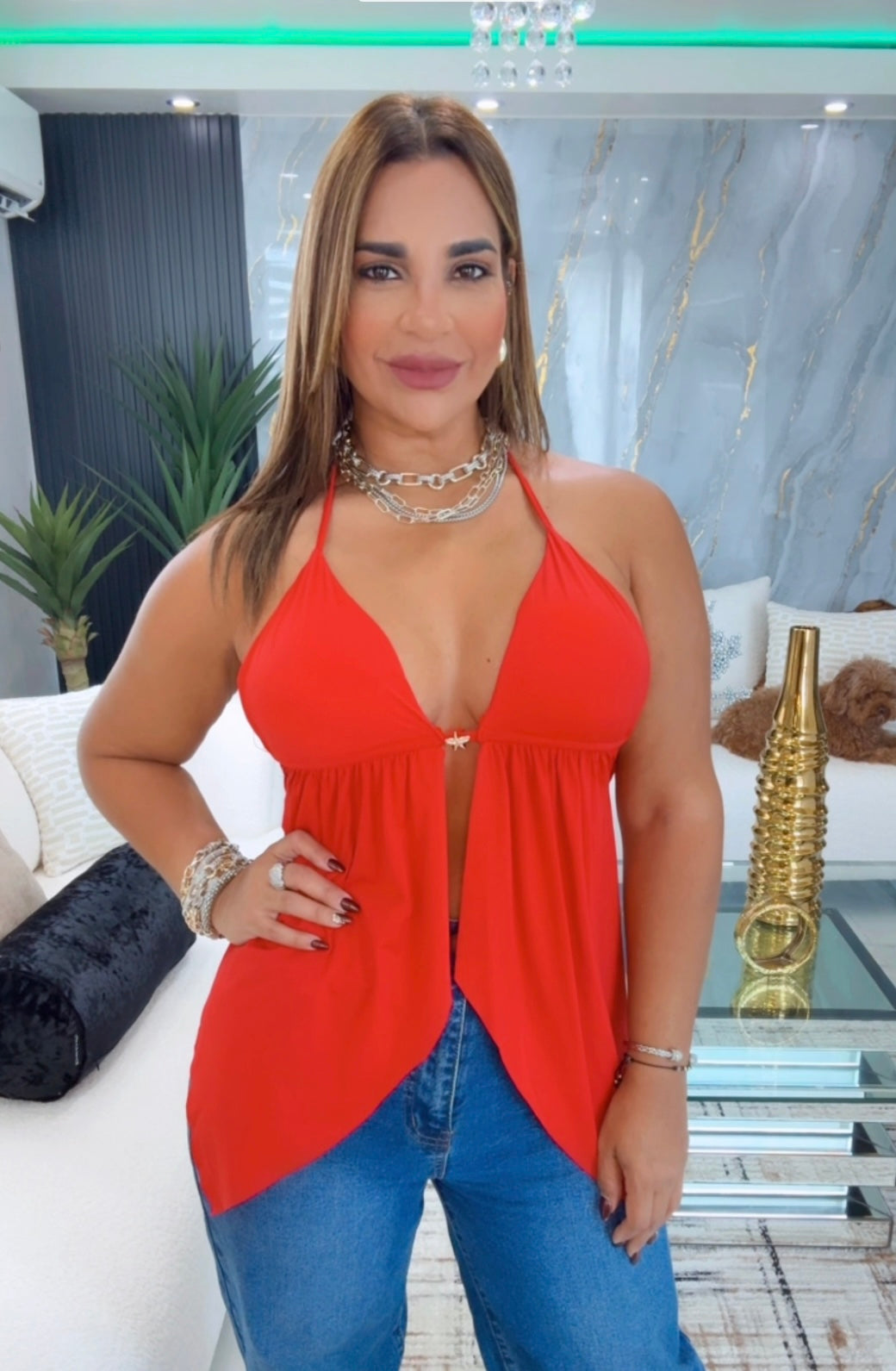 Indian Red Top (stretch)